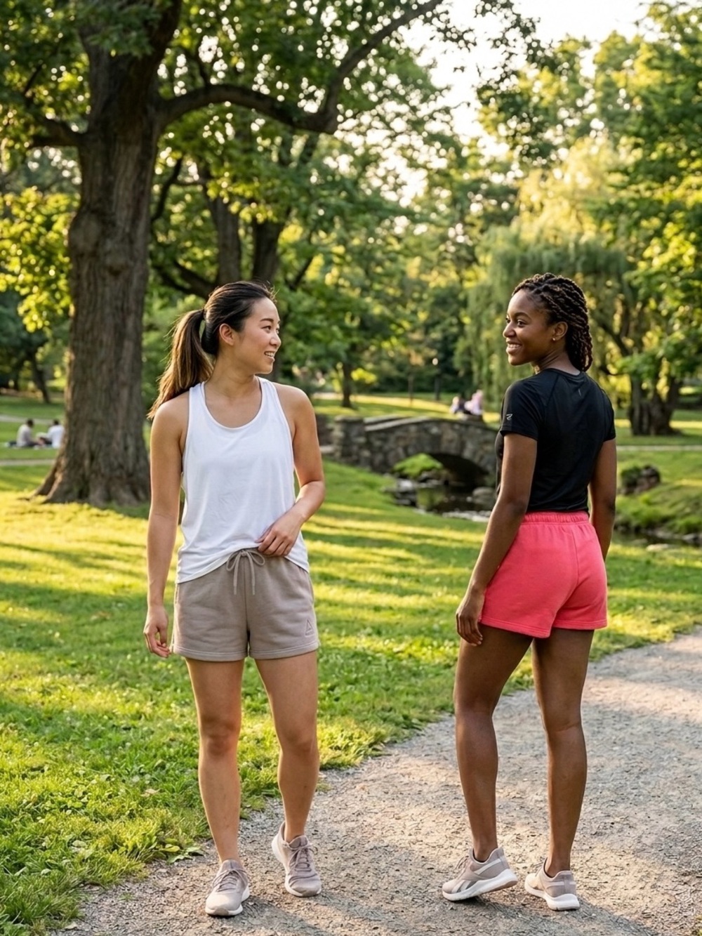 LMT: Two Pair of Reebok Shorts Duo in Taupe and Coral- Size XL